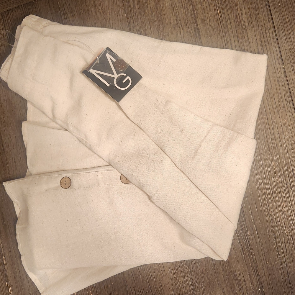Mlle Gabrielle Cream Pencil Wrap Skirt